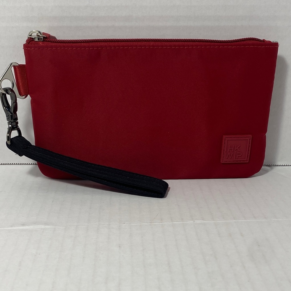 IHKWIP XL Red Wristlet Clutch with Black Strap